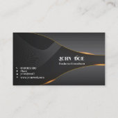 Elegant grijs visitekaartje (Achterkant)