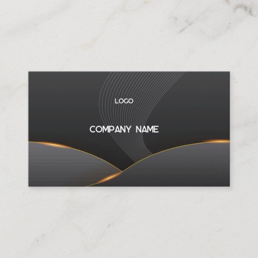 Elegant grijs visitekaartje (Voorkant)