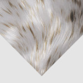 Elegant Grijs Wit Goud Bruiloft Tissuepapier (Detail)