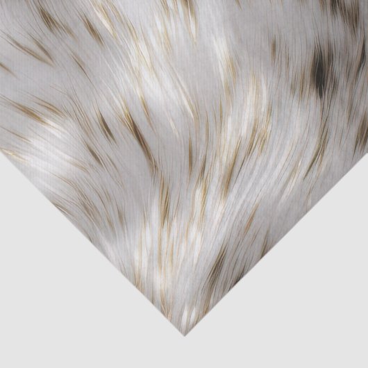 Elegant Grijs Wit Goud Bruiloft Tissuepapier (Detail)