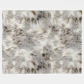 Elegant grijs wit goud fleece deken (Voorkant (Horizontaal))