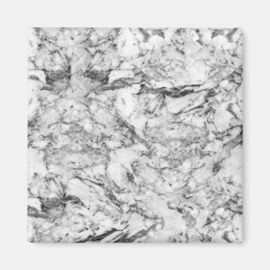 Elegant grijs wit modern  marmer magneet (Voorkant)