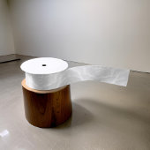 Elegant grijs wit satijnen lint