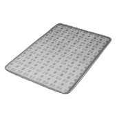 Elegant grijs zilveren patroon badmat (Gekanteld)