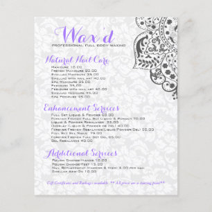 Elegant grijze Damasvaten Witte kant omkeerbaar Flyer