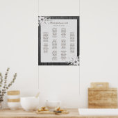 Elegant grijze roest. Poster voor weddenschappen (Keuken)