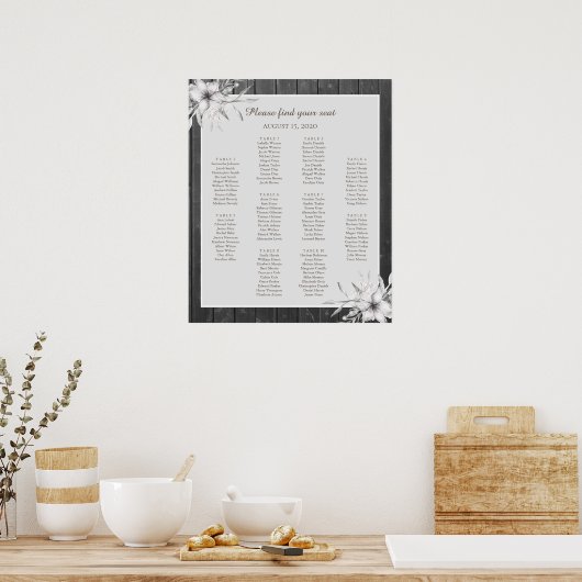 Elegant grijze roest. Poster voor weddenschappen (Keuken)