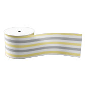 Elegant grijze strepen grosgrain lint (Spoel)