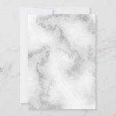 Elegant grijze Waterverf Roze rozen Barefoot Bride Kaart (Achterkant)