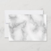 Elegant grijze Waterverf Roze rozen Barefoot Bride RSVP Kaartje (Achterkant)