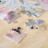 Elegant grijze waterverf rozen legpuzzel (Zijkant)