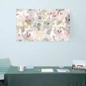 Elegant grijze waterverf rozen spandoek (Beurs)