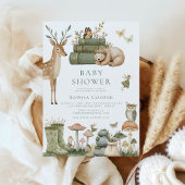 Elegant grillig bos dieren Baby shower Kaart
