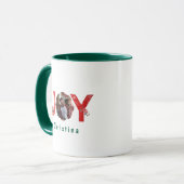 Elegant Groen 1 Foto Joy Eenvoudige Aangepaste Ker Mok (Voorkant links)