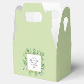 Elegant groen aangepaste verjaardagsfeestje gunstb bedankdoosjes (Geopend)