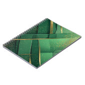 💚 Elegant Groen Abstract Glitter Modern Design 💚 Notitieboek (Linkerzijde)
