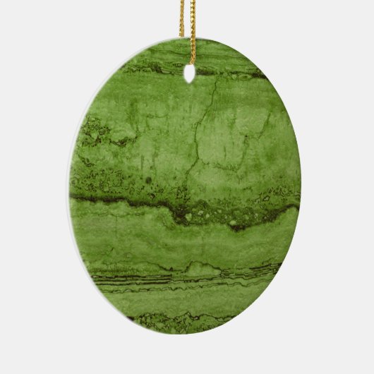 Elegant groen abstract Graniet stenen marmer Keramisch Ornament (Rechts)
