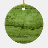 Elegant groen abstract Graniet stenen marmer Keramisch Ornament (Voorkant)