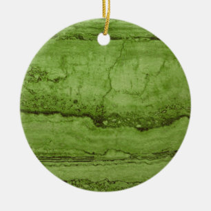 Elegant groen abstract Graniet stenen marmer Keramisch Ornament