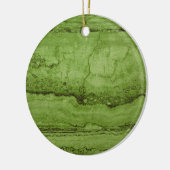 Elegant groen abstract Graniet stenen marmer Keramisch Ornament (Links)