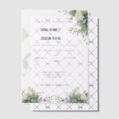 Elegant groen Acryl bruiloft uitnodiging (Offset (Uitnodiging))