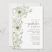 Elegant groen afstudeerfeest kaart (Voorkant)