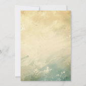 Elegant groen beige lieve zestien verjaardagsfeest kaart (Achterkant)