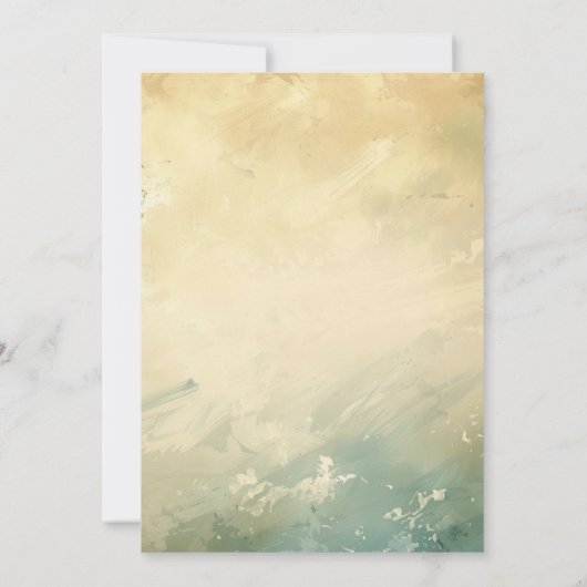 Elegant groen beige lieve zestien verjaardagsfeest kaart (Achterkant)