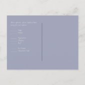Elegant groen blad bruiloft RSVP Briefkaart (Achterkant)
