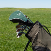 Elegant groen  blad design golfheadcover (Insitu)