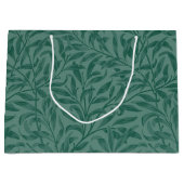Elegant groen  blad design groot cadeauzakje (Voorkant)