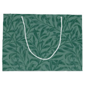 Elegant groen  blad design groot cadeauzakje (Achterkant)