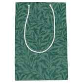 Elegant groen  blad design medium cadeauzakje (Voorkant)