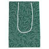 Elegant groen  blad design medium cadeauzakje (Achterkant)