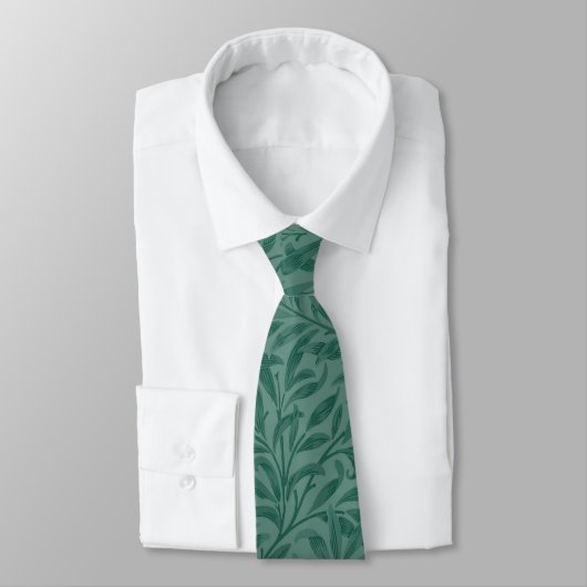 Elegant groen blad design stropdas (Gebonden)