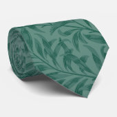 Elegant groen blad design stropdas (Opgerold)