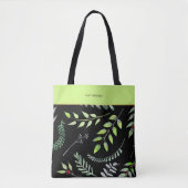 Elegant groen blad patroon klasse trendy tote bag (Voorkant)