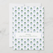 Elegant Groen Blauw Feestdagen Favoriete Dingen Pa Kaart (Achterkant)