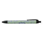 Elegant  groen blauw toile de jouy zwarte inkt pen (Bovenkant)