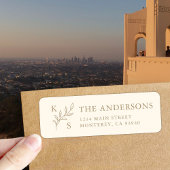 Elegant groen Bloemen bruiloft Logo Monogram Etiket