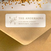 Elegant groen Bloemen bruiloft Logo Monogram Etiket