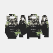 Elegant groen Bloemen String Lights bruiloft Bedankdoosjes (Uitgevouwen)