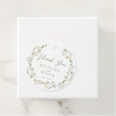 Elegant groen Bloemen Zomer bruiloft Dank u Bedankjes Labels (In situ)