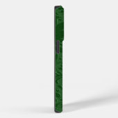 Elegant groen bloemenkant op groen Case-Mate iPhone case (Achterkant / Rechts)