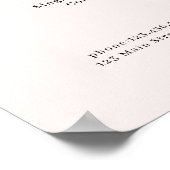 Elegant groen bloemensalon poster (Hoek)