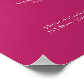 Elegant groen bloemensalon poster (Hoek)