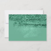 Elegant groen bloemig Victoriaans Vrijgezellenfees Bedankkaart (Achterkant)