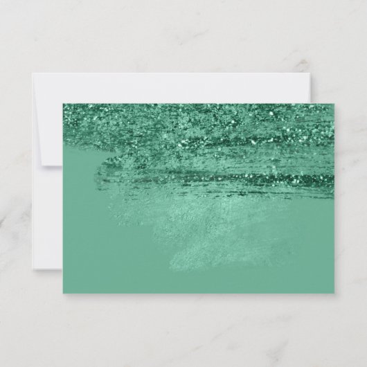 Elegant groen bloemig Victoriaans Vrijgezellenfees Bedankkaart (Achterkant)