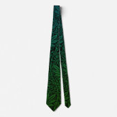 Elegant groen boho bloempatroon stropdas (Voorkant)