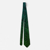 Elegant groen boho bloempatroon stropdas (Achterkant)